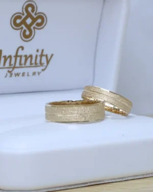 Dúo matrimonial acabado diamantado en oro, modelo DM-9 - foto 3