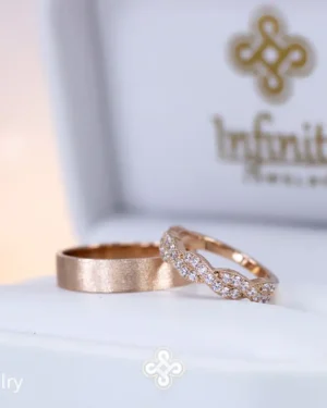 Dúo matrimonial plano acabado satinado en oro, modelo DM-850 - foto 3